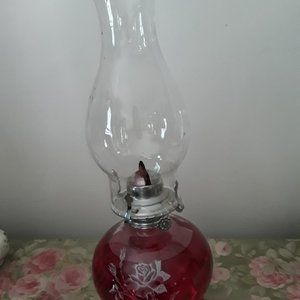 Vintage Lamplight Farms Oil Lamp